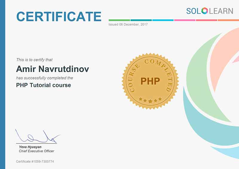 certificate php